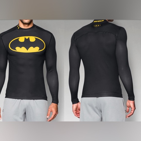 Under Armour Other - Under Armour Alter Ego Batman ColdGear Mock Compression Shirt Size Small Mens
